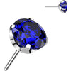 Titanium Top top round zirconia claw setting Push-In
