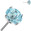 Titanium top zirconia prong setting Push-In