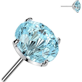Titanium top zirconia prong setting Push-In
