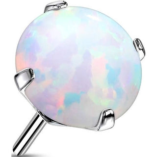 Titanium top round opal prong setting Push-In