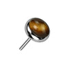 Top Top Semi-Precious Stone Push-In