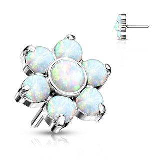 Titan Top Blume Opal Silber Push-In