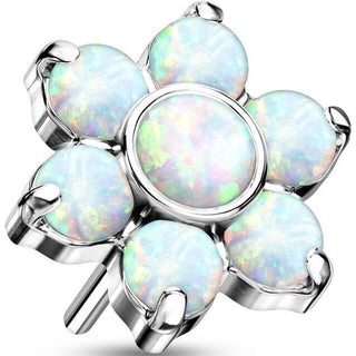 Titan Top Blume Opal Silber Push-In