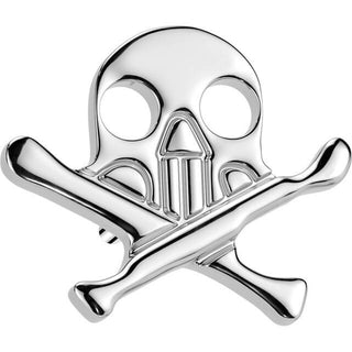Titanium Top top skull with crossbones Push-In
