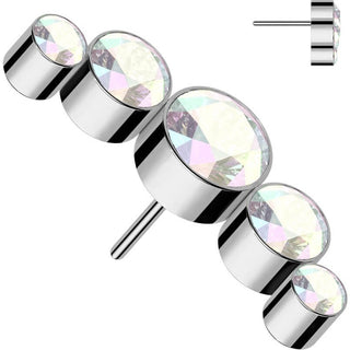 Titanium Top top 5 zirconias bezel setting Push-In