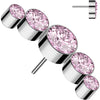 Titanium Top top 5 zirconias bezel setting Push-In