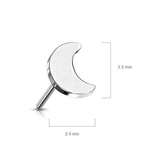 Titanium Top top flat moon Push-In