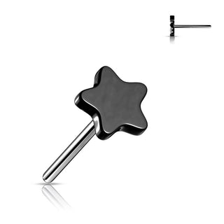 Titanium Top Top Flat Star Push-In