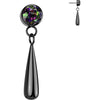 Titanium Top zirconia tear dangle Push-In