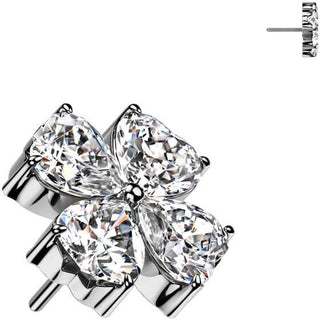 Titanium Top top flower zirconia Push-In