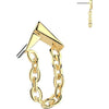 Titanium top V chain dangle Push-In