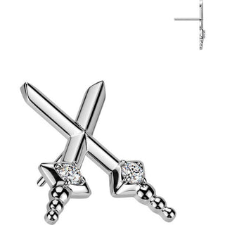 Titanium top dagger zirconia Push-In
