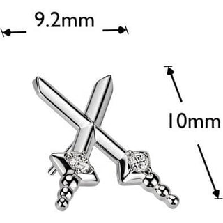Titanium top dagger zirconia Push-In