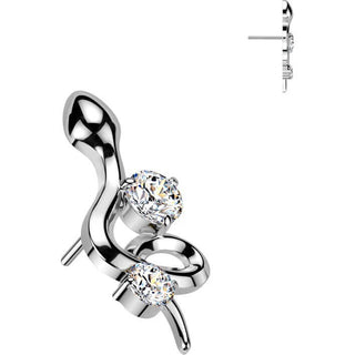 Titanium top snake zirconia Push-In
