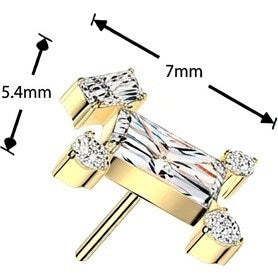 Titanium top dog zirconia Push-In