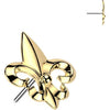 Titanium top fleur de lis Push-In