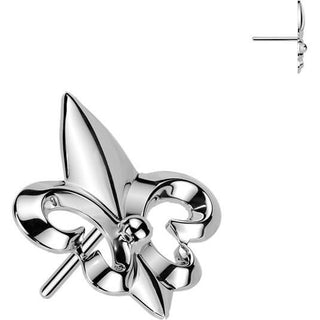Titanium top fleur de lis Push-In