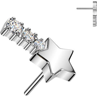 Titanium top star zirconia Push-In