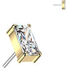 Titanium top rectangle zirconia Push-In