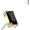 Titanium top rectangle zirconia Push-In