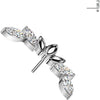 Titanium top zirconia marquise cut Push-In