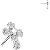 Titanium top cross zirconia Push-In