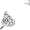 Titanium top triangle zirconia Push-In