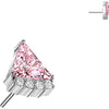 Titanium top triangle zirconia Push-In