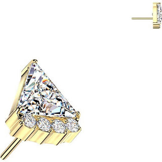 Titanium top triangle zirconia Push-In