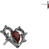 Titanium top heart zirconia Push-In