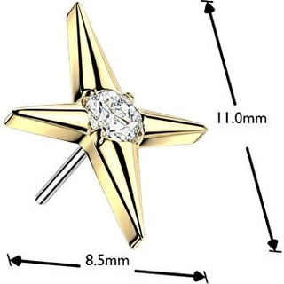 Titanium top star zirconia Push-In