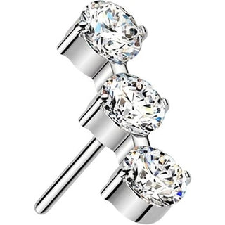 Titanium Top top 3 round zirconias Push-In