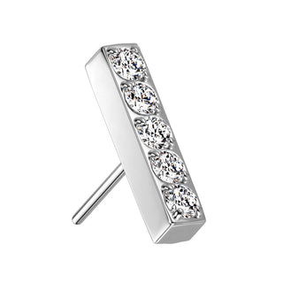 Titanium Top Top Bar Zirconias Push-In