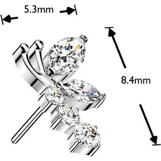 Titanium top zirconia dragonfly Push-In