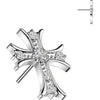 Titanium top zirconia celtic cross Push-In