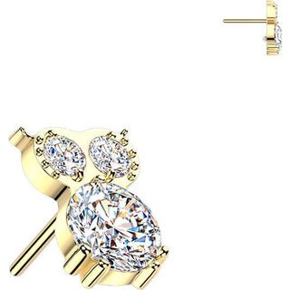Titanium top zirconia owl Push-In