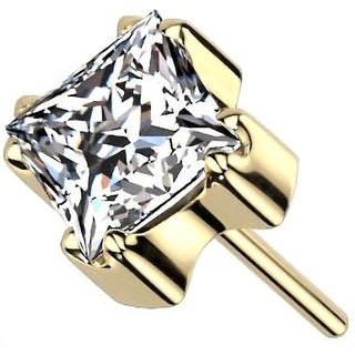 Titanium Top Top Square Zirconia Push-In