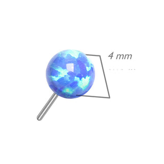 Titanium top ball opal Push-In