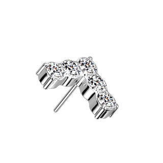 Titanium Top Top L-shaped Zirconia Push-In