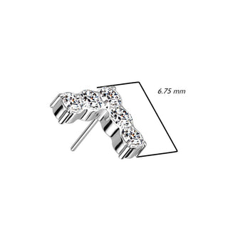 Titanium Top Top L-shaped Zirconia Push-In