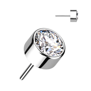 Titanium Top top zirconia opal bezel setting Push-In