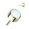 Titanium Top top zirconia opal bezel setting Push-In