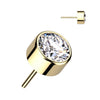Titanium Top top zirconia opal bezel setting Push-In