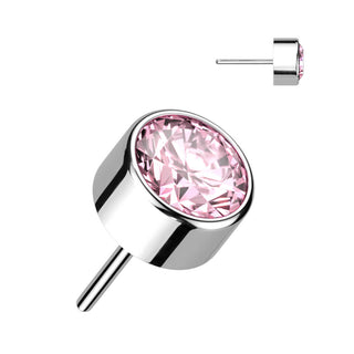 Titanium Top top zirconia opal bezel setting Push-In