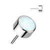 Titanium Top top zirconia opal bezel setting Push-In