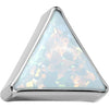 Titanium Top top triangle bezel setting opal Push-In