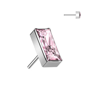 Titanium top rectangular zirconia Push-In