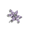 Top Top Flower 6 Marquise Cut Zirconia Push-In