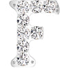 Titanium Top top alphabet initial zirconia Push-In