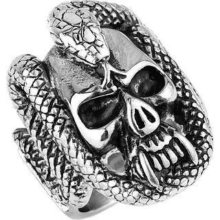 Skull Snake Silver